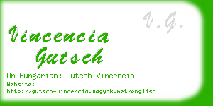 vincencia gutsch business card